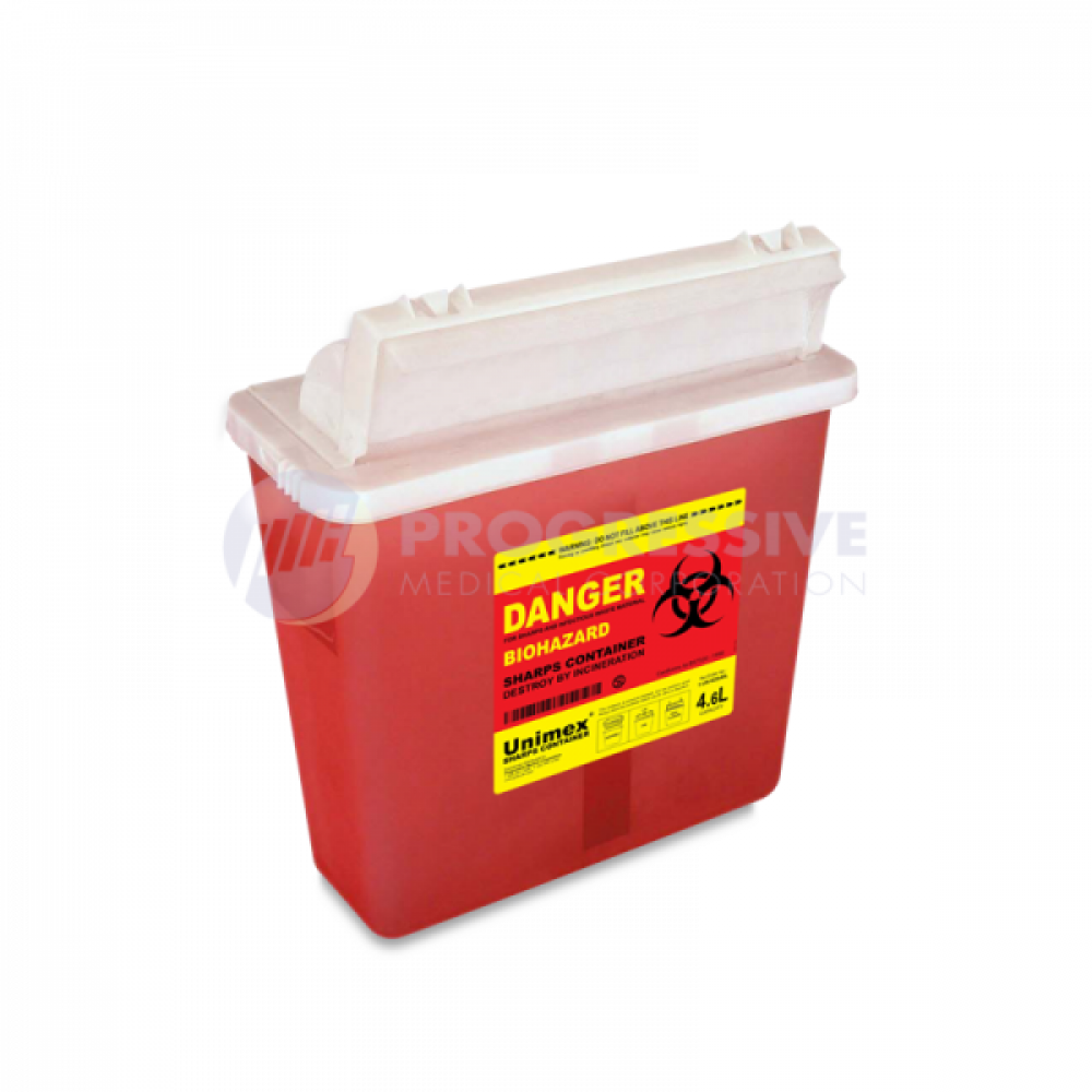 Sharps Disposal Safe 4.6Liters, Red